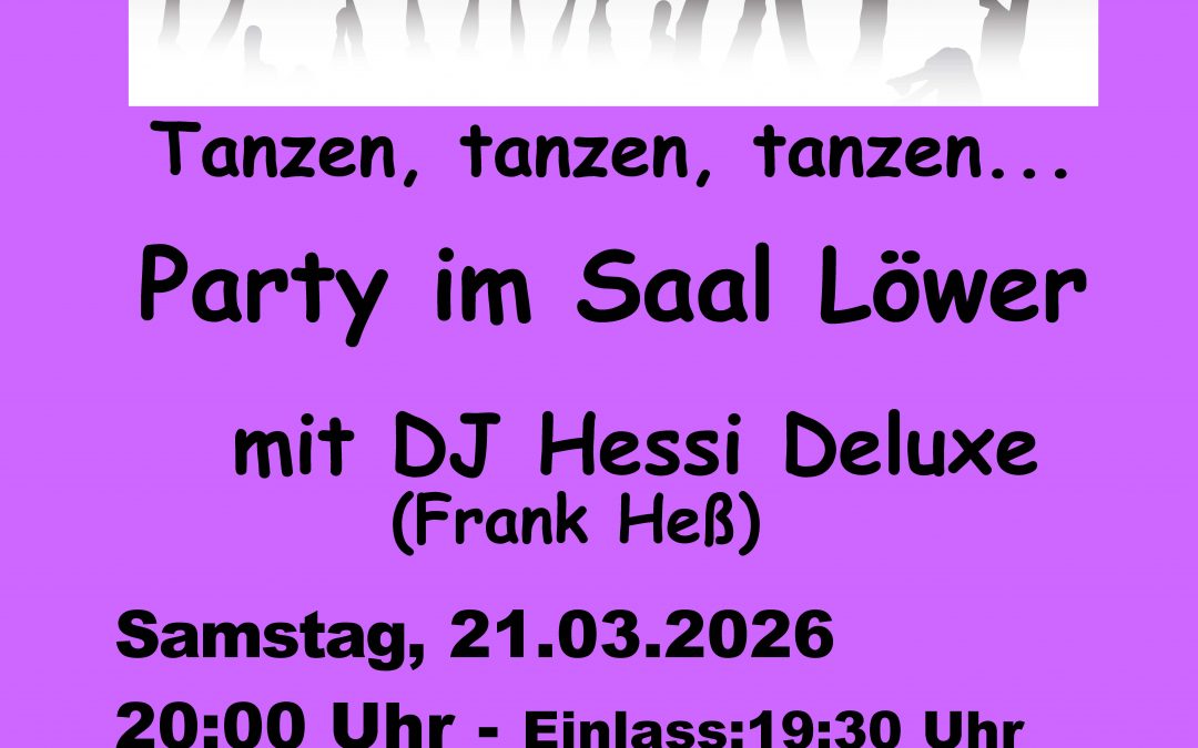 Disco – Party im Saal Löwer