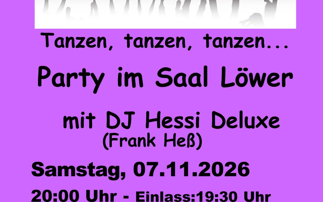 Party im Saal Löwer